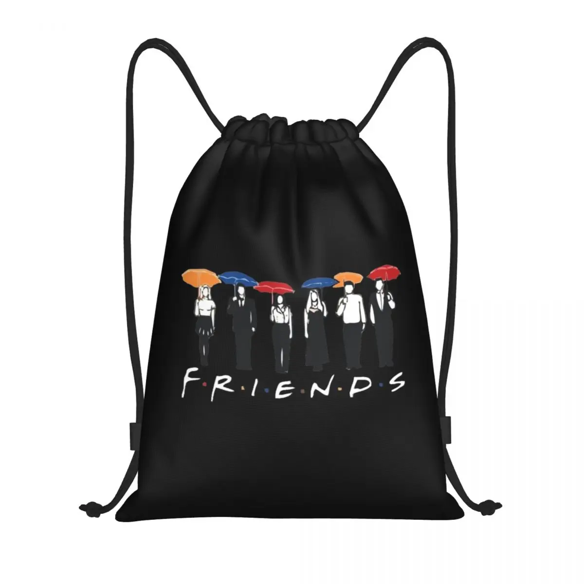 Friends TV Show Backpack Drawstring Sports Bags Gym Bag String Sackpack for Cycling