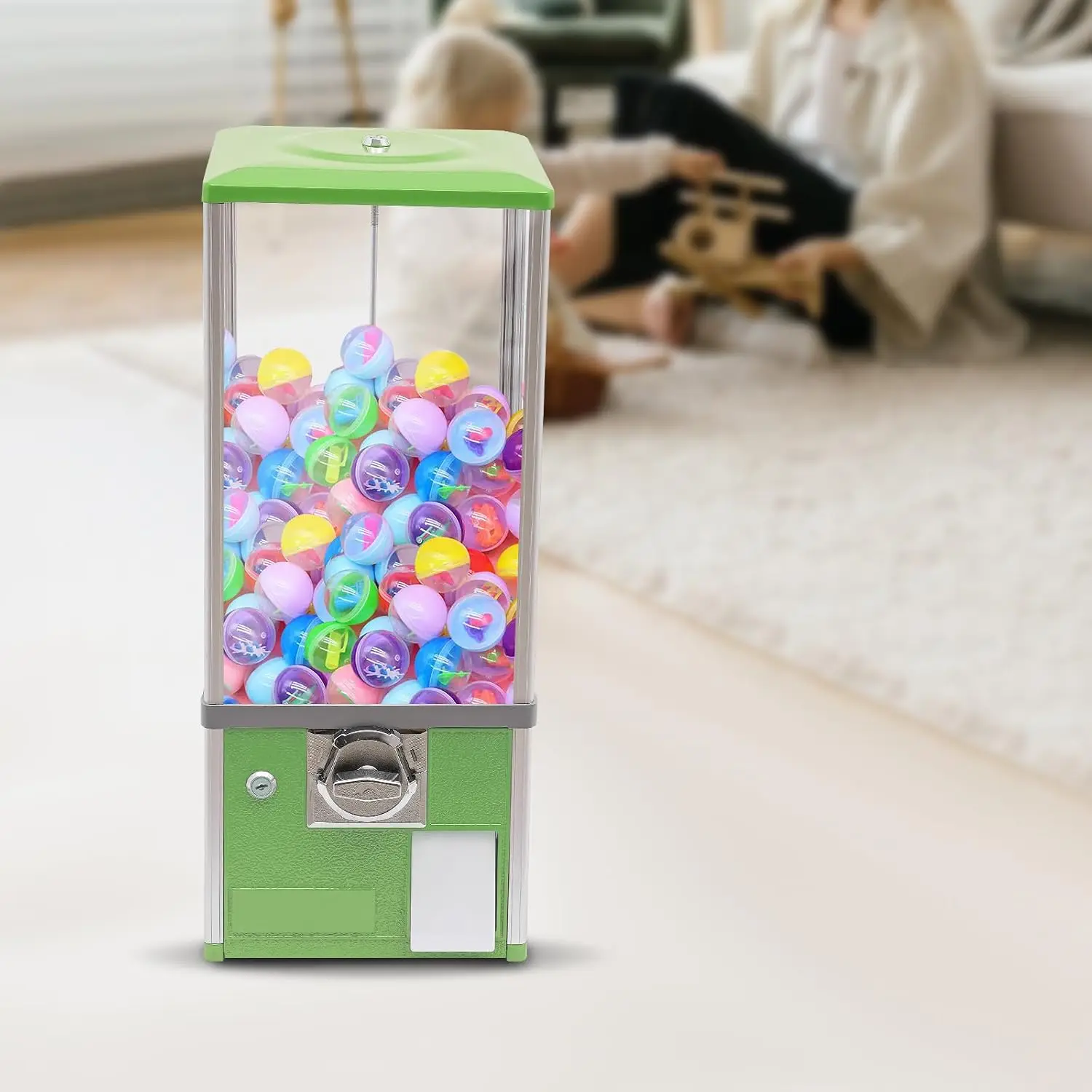 Vending Machine, Commercial Toy Candy Capsule Vending Machine, Classic Gumball Machine, 4x25 Dual Side Coin Operators Prize Mach