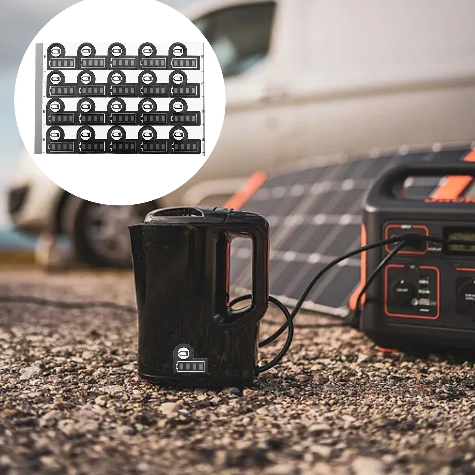 

20 шт., емкость батареи, наклейка для ключей, замена этикетки для BL1830 BL1430, совместимая с литиевой батареей 18 В 14 4 В