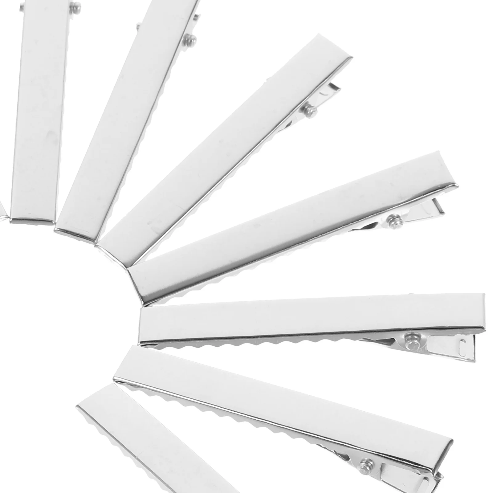 

100Pcs Hair Clips Simple Fashionable Metal Clips Durable Iron Hair Accessories for Salon Styling DIY Bow Making