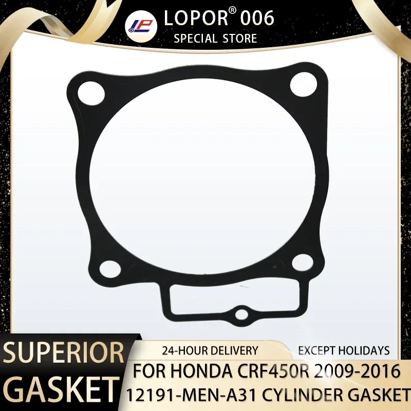 

Motorcycle Engine Cylinder Base Seal Gasket For Honda CRF450R 2009-2016 CRF450 R CRF 450 OEM:12191-MEN-A31