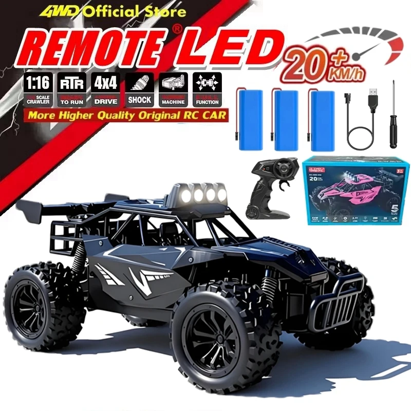 1:16 RC Car Remote Control Cars 2WD Radio Buggy Truck Drift Racing Climbing Off Road Vehicle Outdoor Toy for Boy Kid Children