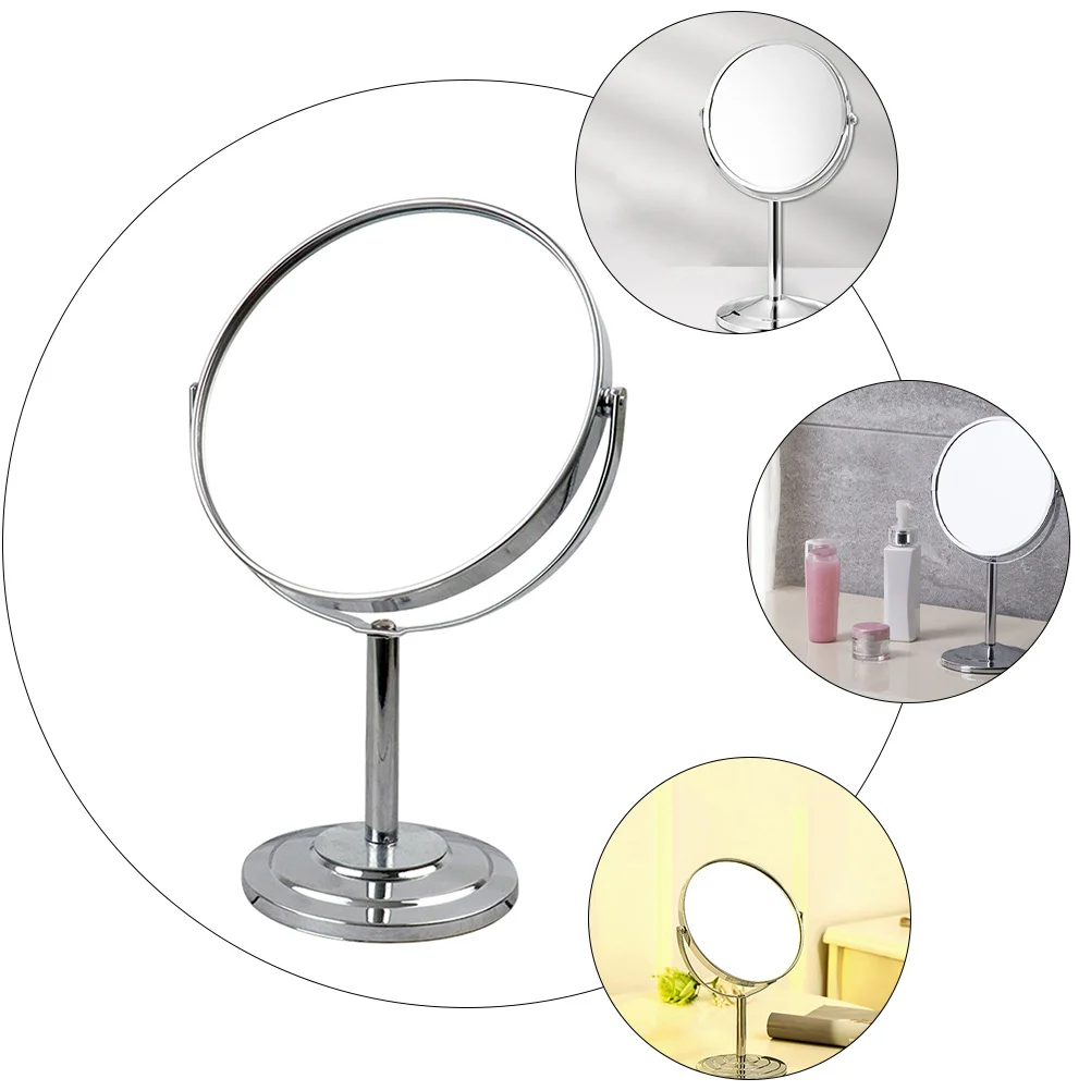 Tabletop Makeup Mirror Double Sided Classic Design 10X Magnification 360 Degree Swivel Mirror for Vanity Bathroom