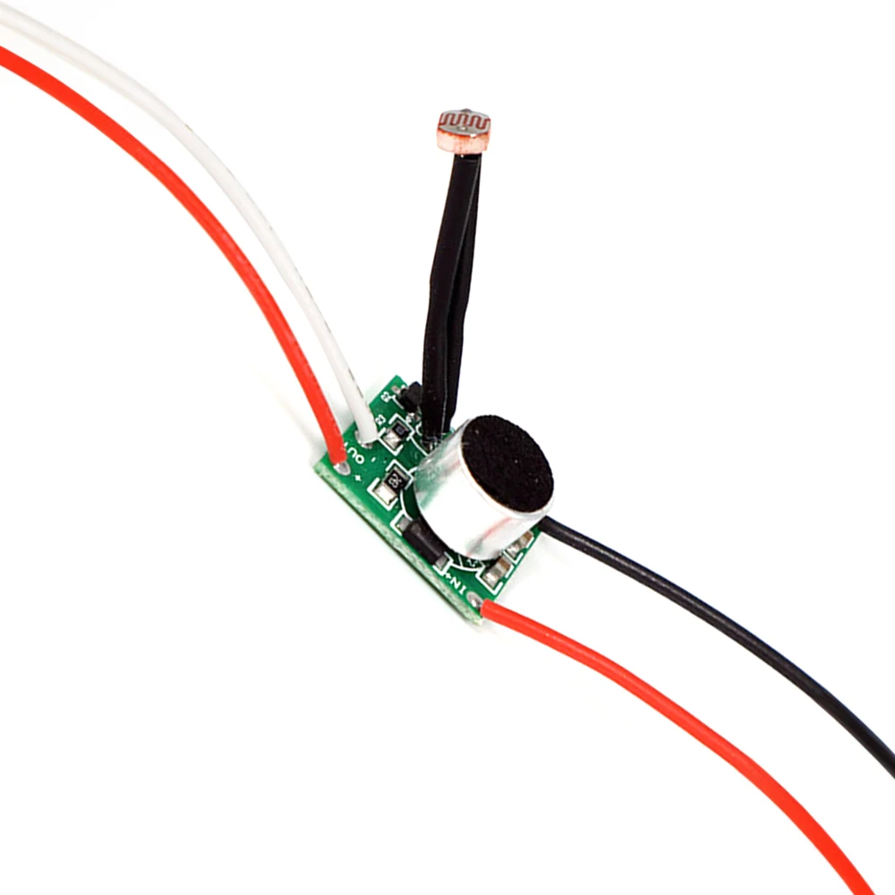 Low Voltage DC Sound Light Control Sensor DC 3V-30V LED Driver 5V 6V 12V 24V Photosensitive Voice Switch Module Circuit