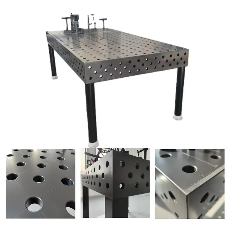 

28mm Heavy-Duty 3D Cast Iron Q350 Steel Welding Table 2400x1200mm New Condition