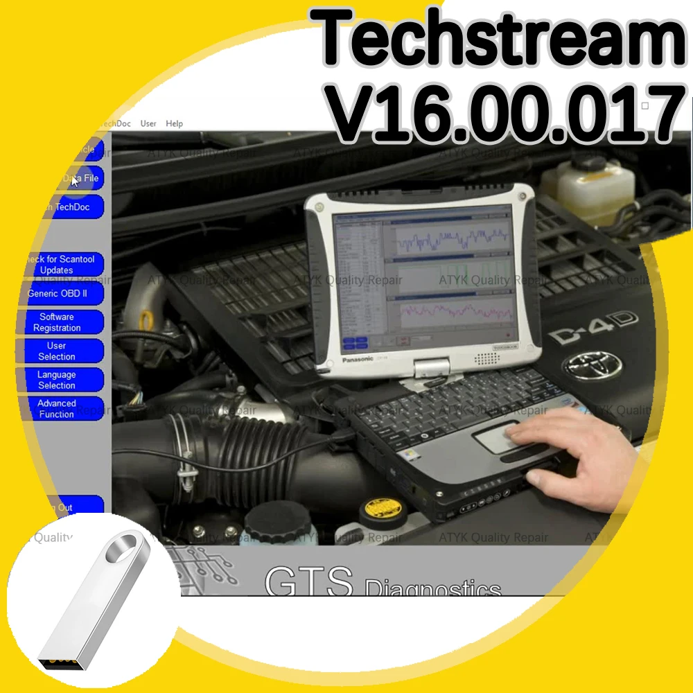 

Techstream V16.00.017 for OTC Scanner for MINI VCI Automobile Maintenance Repair equipment scanner automotriz Code reader tuning