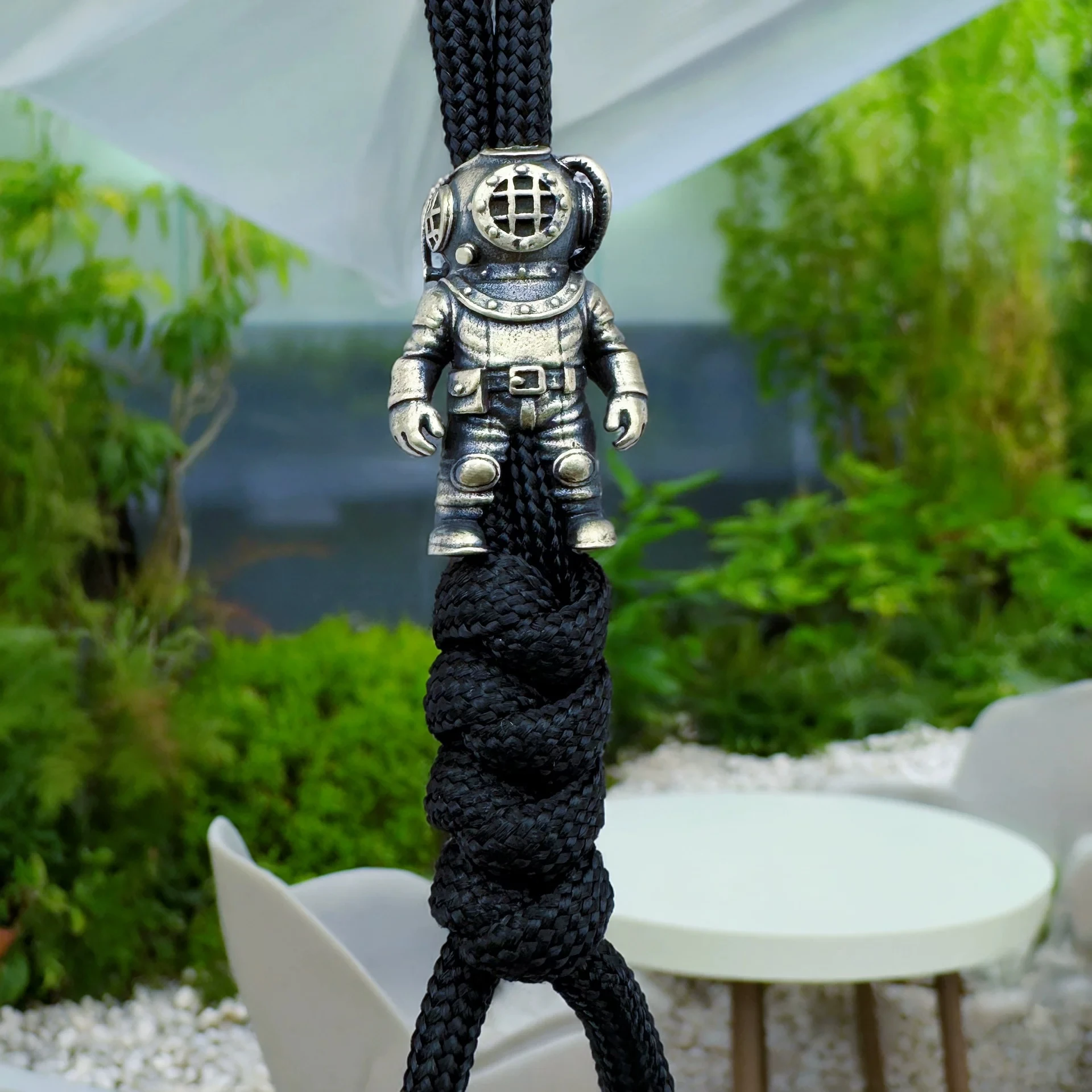 Brass Knife Beads EDC DIY Paracord Woven Bracelets Lanyard Pendants Accessories Outdoor Tool Hangings Charms Keychains Gifts