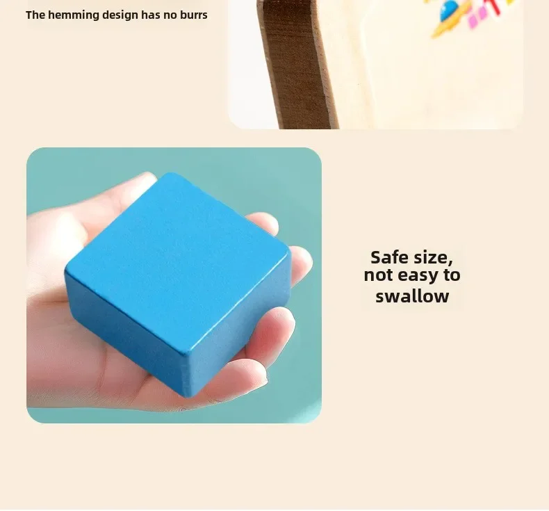 3D Colorful Building Blocks Puzzle Game Children Tangram Intelligence Early Education Montessori Educational Tabletop Games