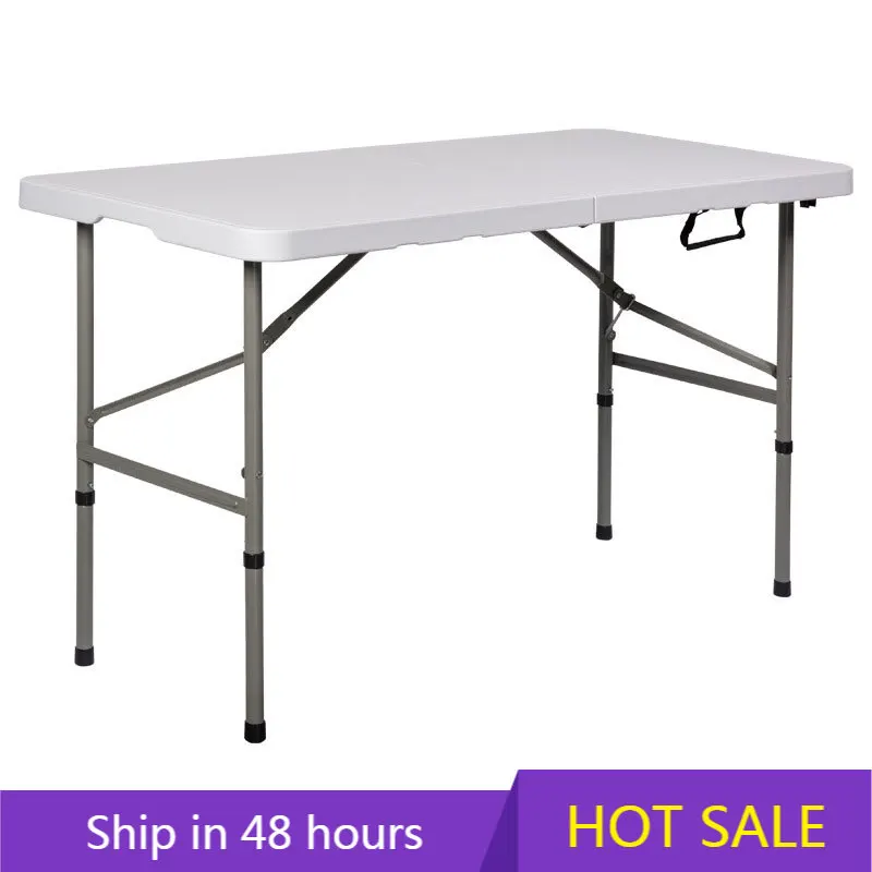 

YTYIN Wholesale White Portable Outdoor Foldable Chair Table 6ft 8ft Plastic Dinning Bbq Picnic Camping Folding Table for Events