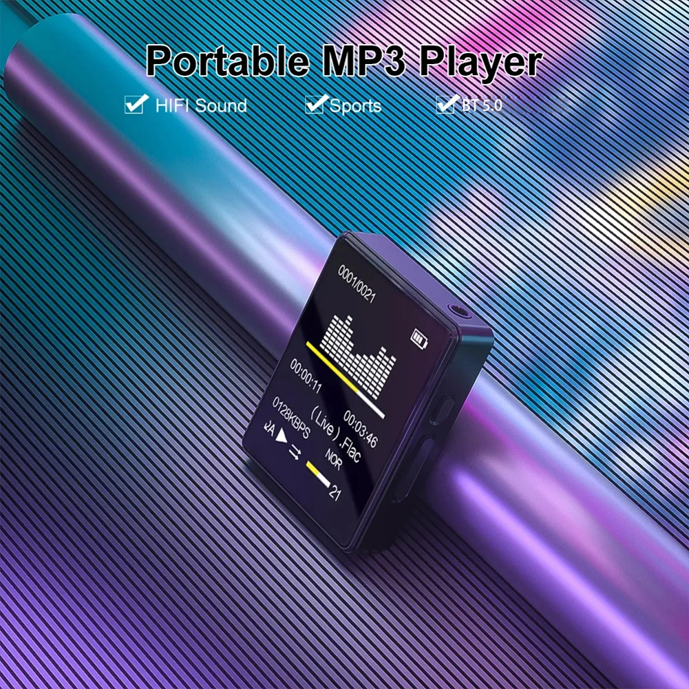 مشغل HiFi محمول ، متوافق مع بلوتوث MP3 ، تشغيل فيديو MP4 صغير ، جهاز Walkman للطلاب مع تسجيل ، كتاب إلكترونية ، 8 جيجابايت ، 16 جيجابايت ، 32 جيجابايت ، 64 جيجابايت