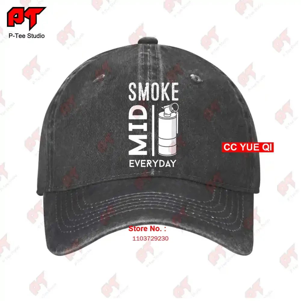 Cs Go Gaming Smoke Mid Everyday Counter Strike Czapki z daszkiem Truck Cap OG9O