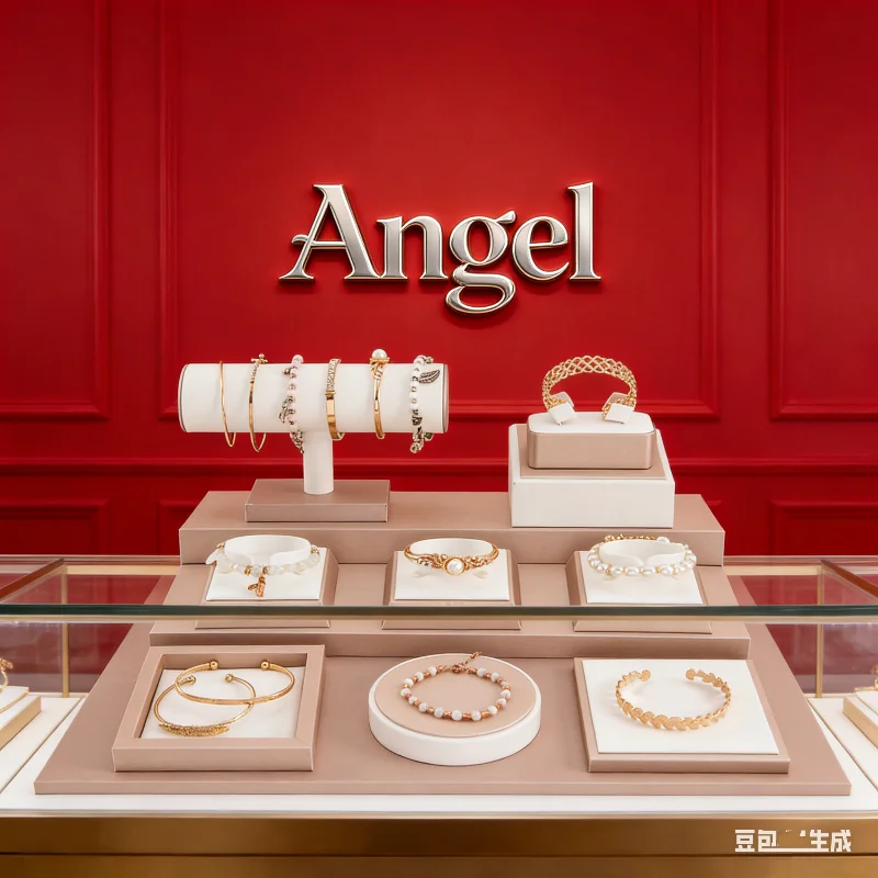 Bracelet Display Rack, Heavy-Duty Bangle and Jewelry Hanging Stand for Store Counter, Multi-Tier Showcase Organizer