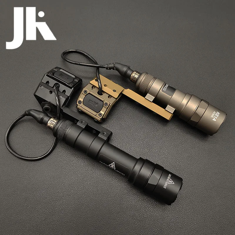 Tactical SF M300B M600B Flashlight with Offset Base UN Remote Modbutton Function Switch Fit 20mm Rail Hunting Airsoft Scout Lamp