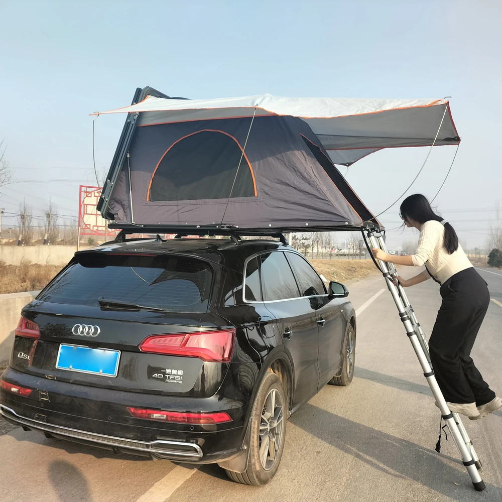 

2023 UV Resistant Waterproof 4 Person Roof Top Tent Car Rooftop Tent Clamshell Hard Shell Top Roof Tent For 4x4 Camping