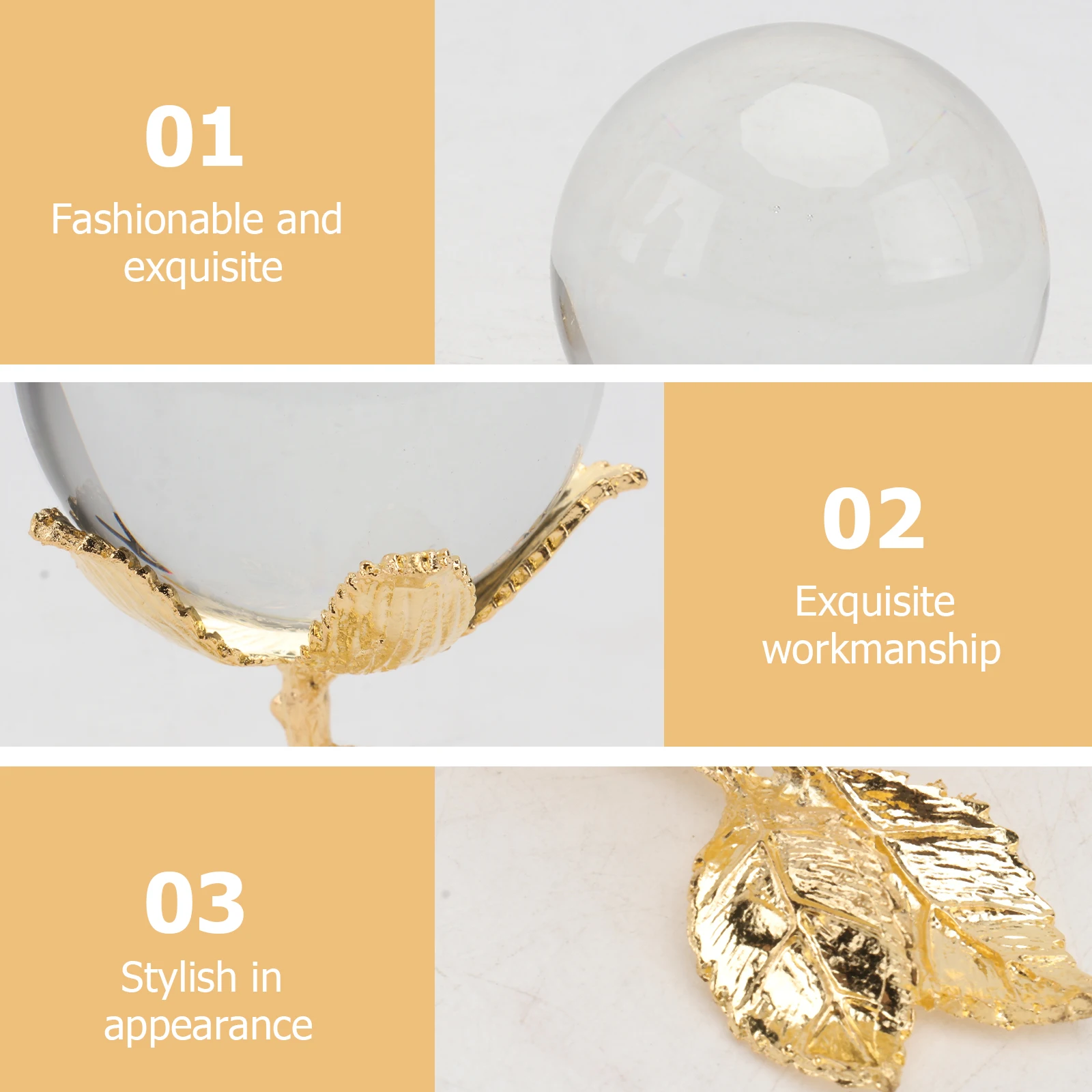 

Crystal Ball nament Decorative Crystal Ball Gift Simple Glass Balls Desk Healing Paperweight Stylish Home Office Porch Study