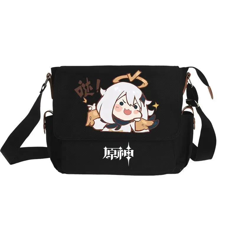 Xiu Luo Game Peripheral Impression Backpack Genshin Impact Secondary Element Unisex Multifunctional Single Shoulder School Anime