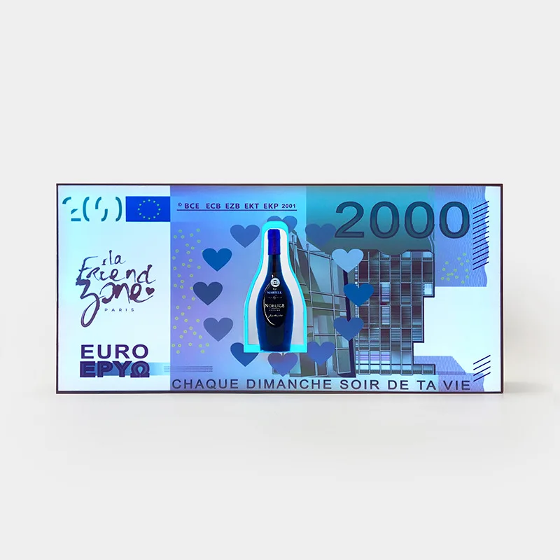 LED light-emitting seat, holding a sign to produce wine props, KTV wine utensils, charging white light