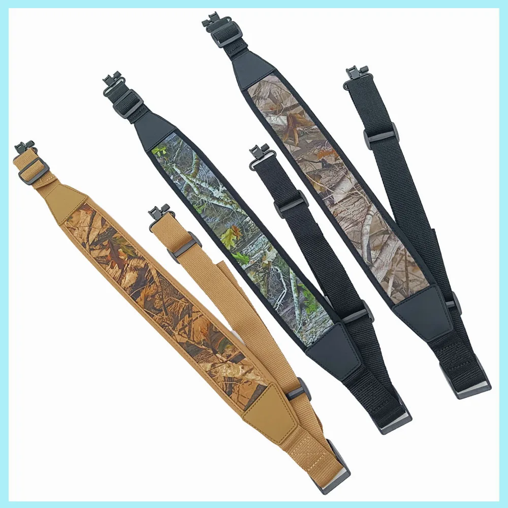 

Tactical Gun Sling - Adjustable 2-Point Rifle Strap | Padded Anti-Slip Shoulder Belt for Hunting/Shooting