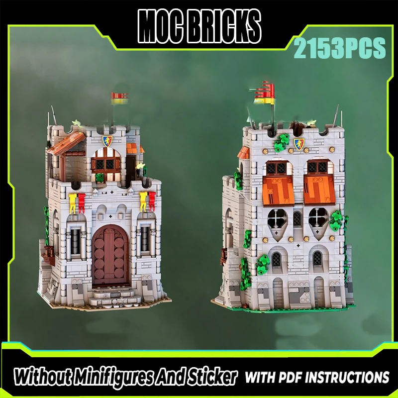 

Изысканный новый продукт MOC, строительные блоки, модель средневековой архитектуры, герой, замок, технология, модульная детская игрушка, сборка своими руками