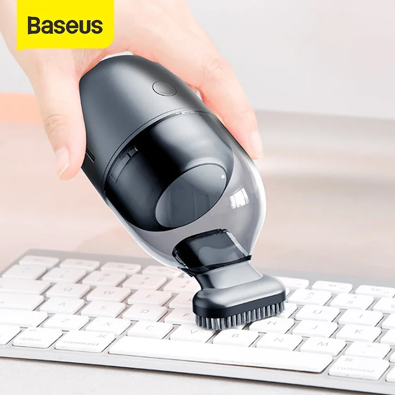 Baseus C2 Mini Desktop Vacuum Cleaner - Portable Desk Cleaning Tool for PC Laptop Keyboard - Office and Classroom Friendly