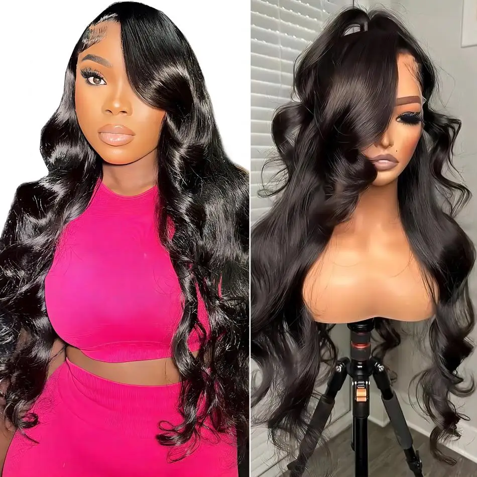 Body Wave 13x6 Hd Lace Frontal Wig Lace Front Wig 30 34 Inch Body Wave Human Hair Wigs For Women   Pre Plucked