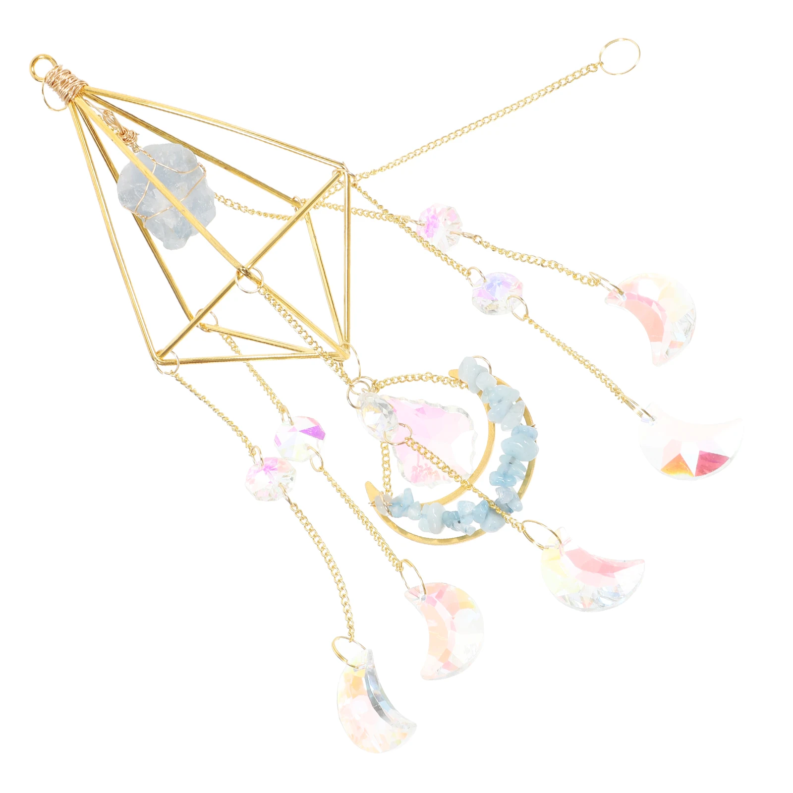 

Crystal Wind Chime Pendant Prism Suncatcher Colorful Hanging Decor Window Garden Fine Material Handcrafted Sleek Versatile