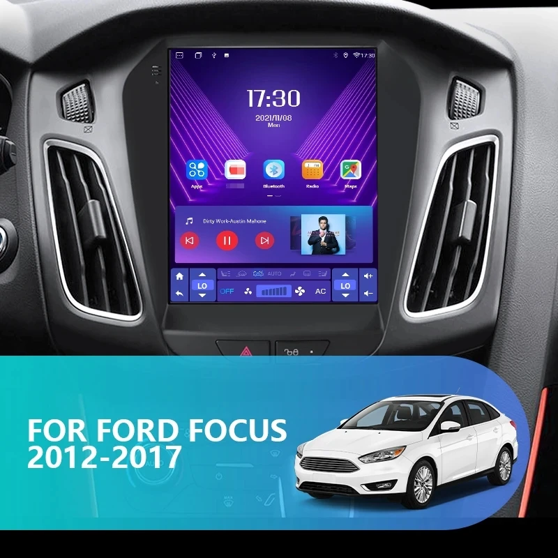 Car Radio Android 13 for Ford 3 Focus Mk 3 2011-2019 Carplay Wireless Multimedia Stereo Player GPS Navigation BT5.0 Autoradio