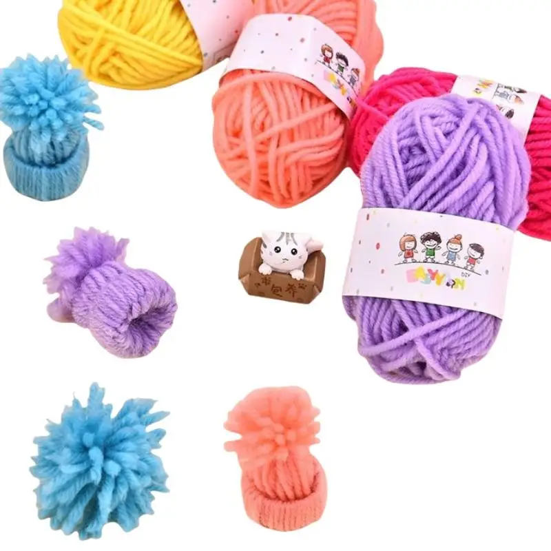 12/24 Farben Set DIY Strick- und Häkelgarn Weiches Strickgarn für DIY Nähen, Handarbeiten, Schal, Mütze, Puppen, Dekorationszubehör – Detail 9