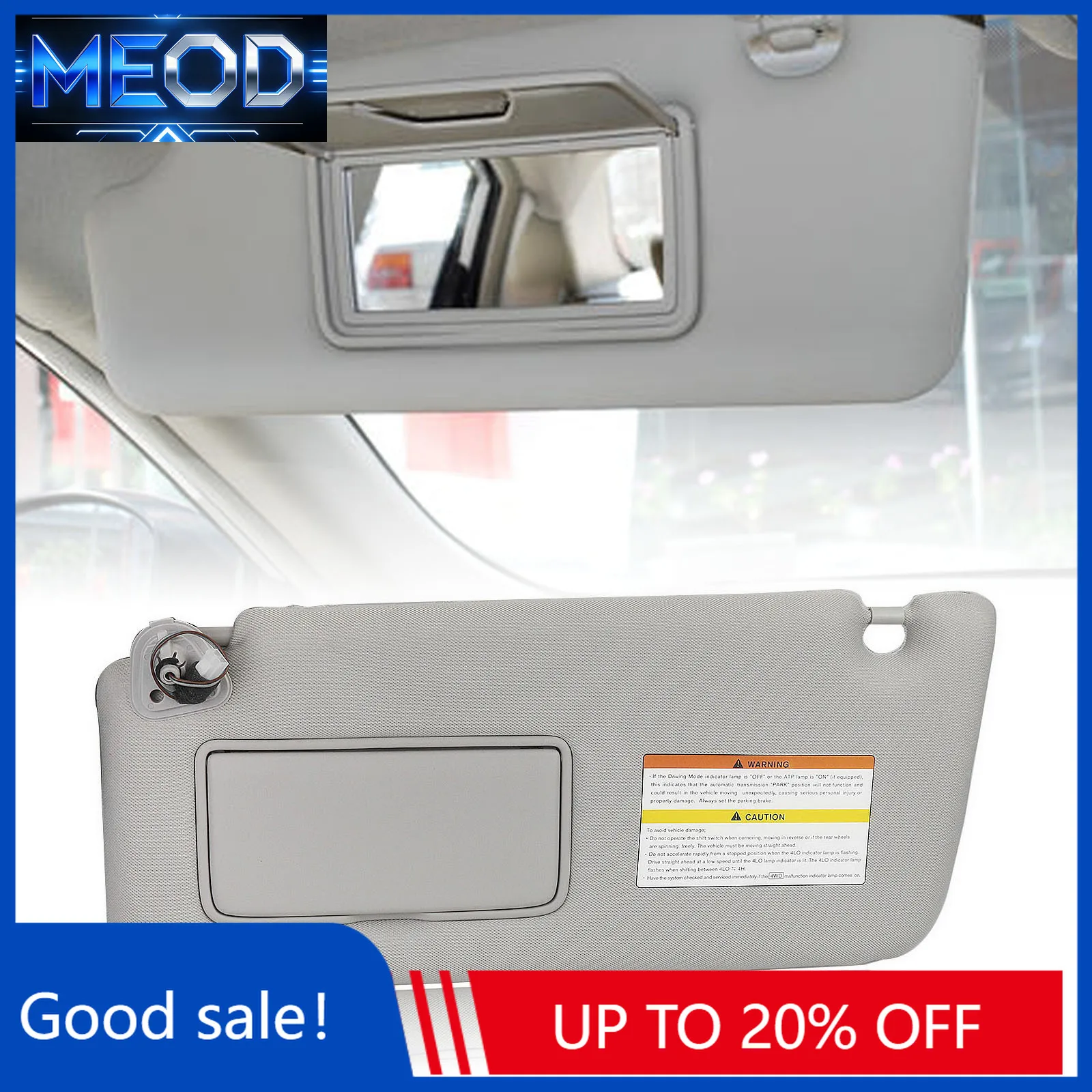 New Sun Visor For Infiniti QX56 QX80 964011LA3D 96401-1LA3D 2011-2016 Left Drive Gray Car Front Sunshade Blind Shade Cover Sunvi