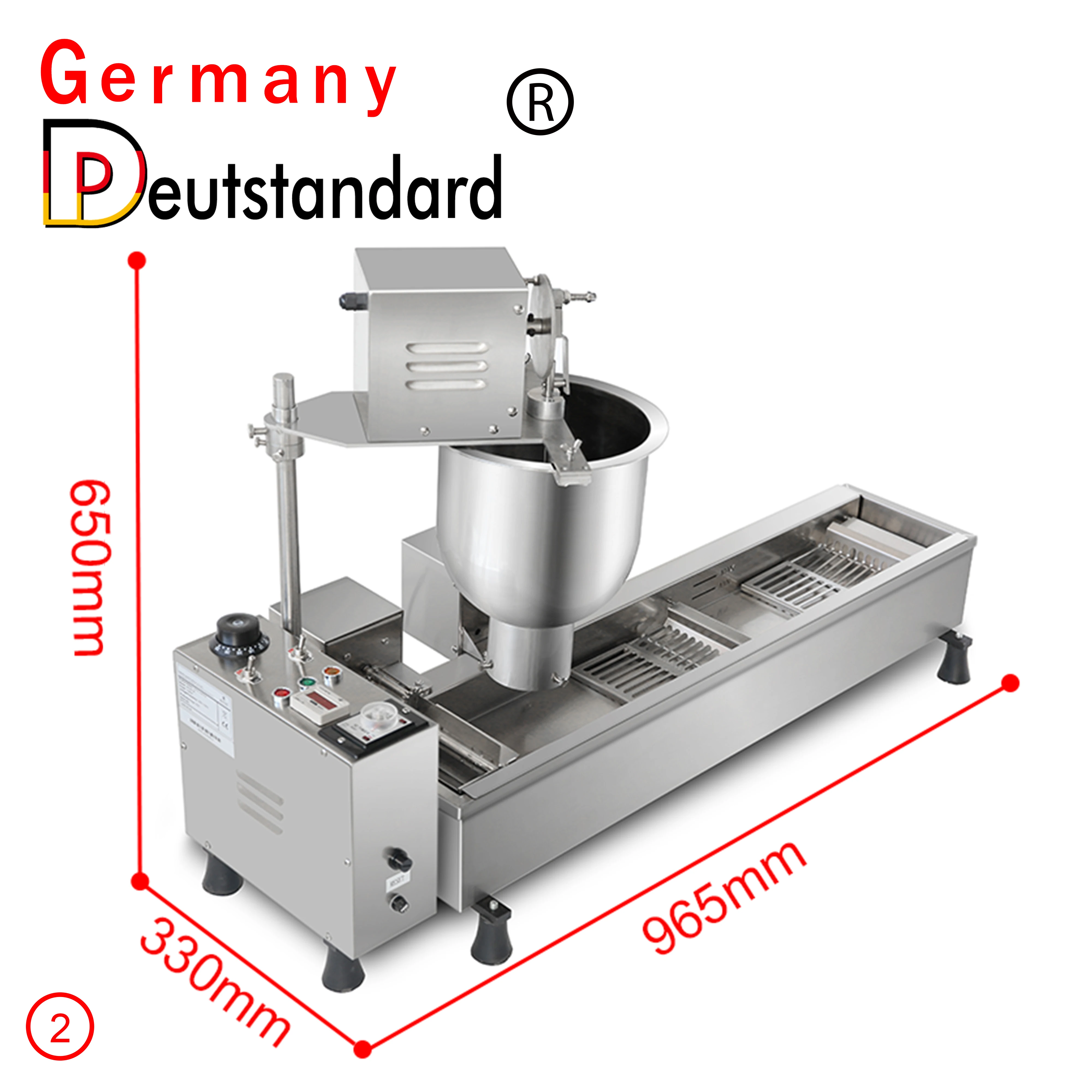 Automatic Commercial Electric Donut Machine With Deep Fryer Doughnut Making Machine