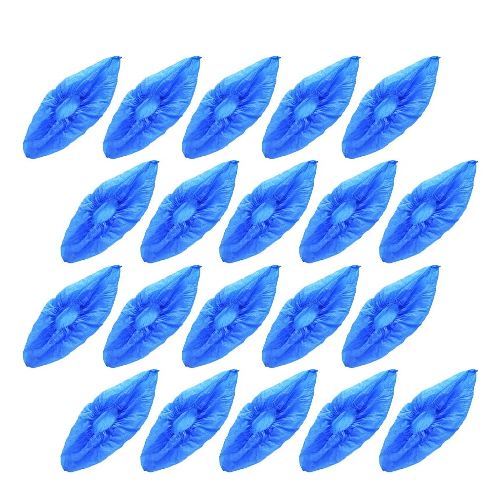 

100pcs One-Time Shoe Cover Waterproof and PE Plastic Shoe Cover Cleaning Shoes Cover for Home Office