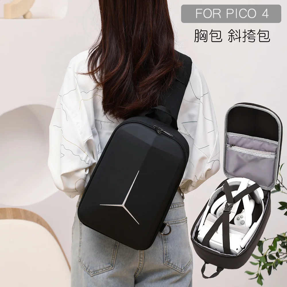 For PICO 4 Chest Bag VR Glasses All-in-one Machine Storage Bag for Pico 4 Shoulder Bag Messenger Bag Fashion Portable Bag