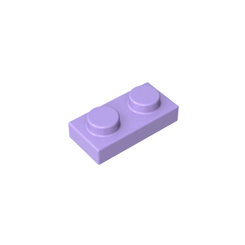 Gobricks 100 stks 3023 Gemengde Kleur Plaat 1x2 Onderdelen Grijs MOC DIY Bouwstenen Zwarte Kleur Kid creatieve Gift