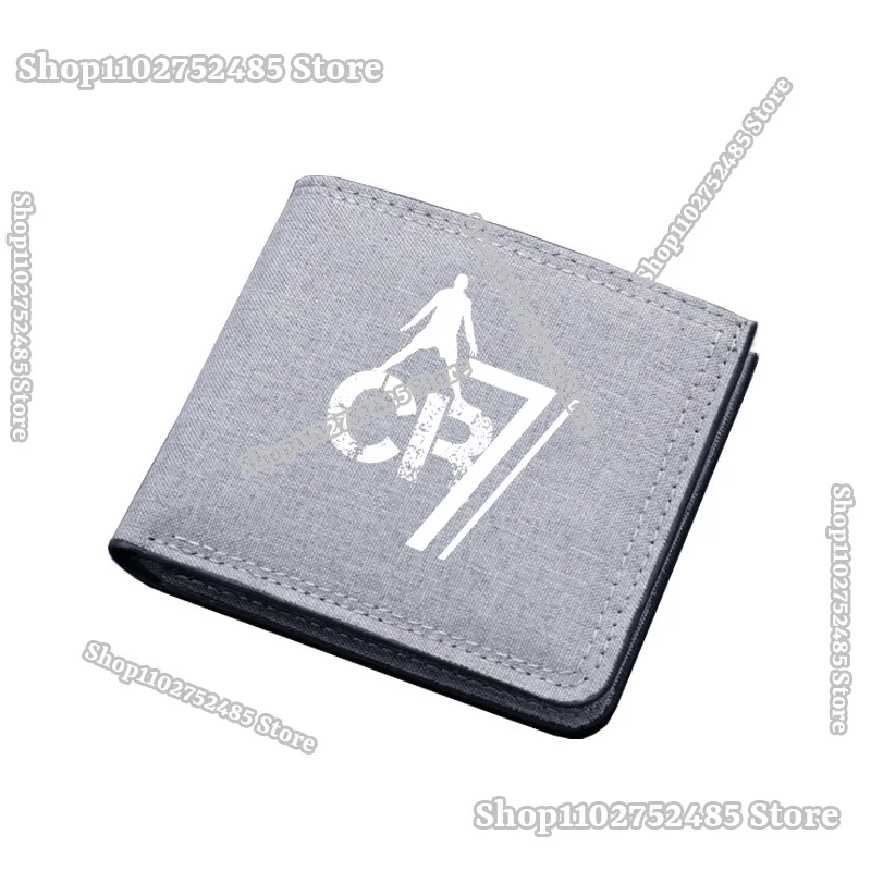 football stars Cristiano Ronaldo Wallets Figures Printed Purses Convenient Money Bags Card Holders Portable Storage Short Wallet view 3