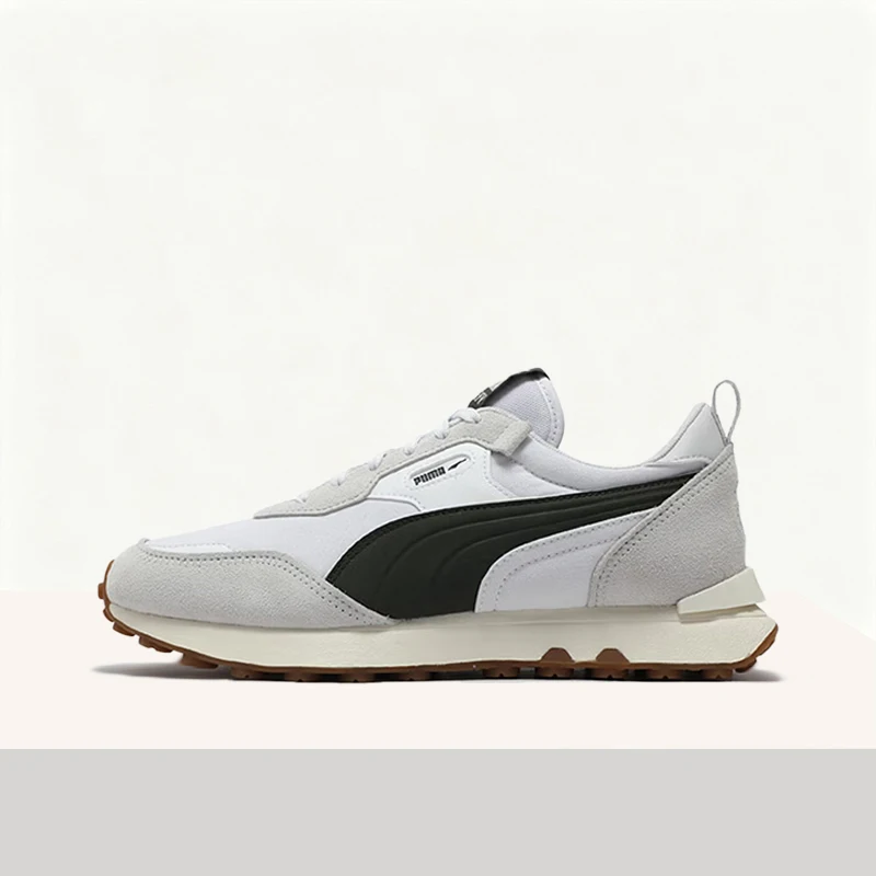 Puma Rider FV: Comfortable, Stylish, Durable, and Non-Slip Low-Top Casual Shoes for Men and Women  White and Gray  391925-09