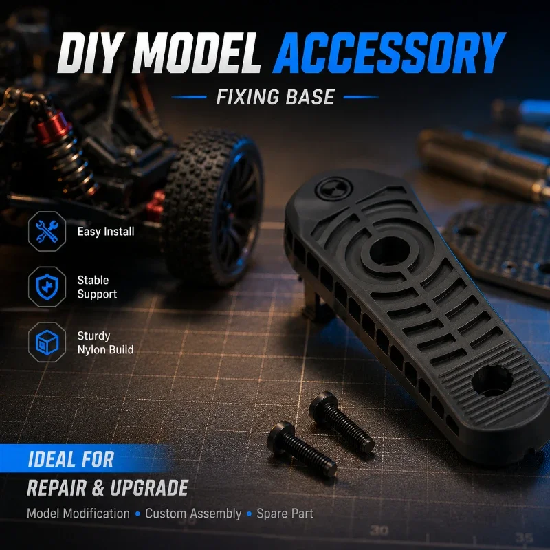 Long Strip Nylon Elevated Support Block Reinforced Grid Structure Hobby Model Spare Accessory