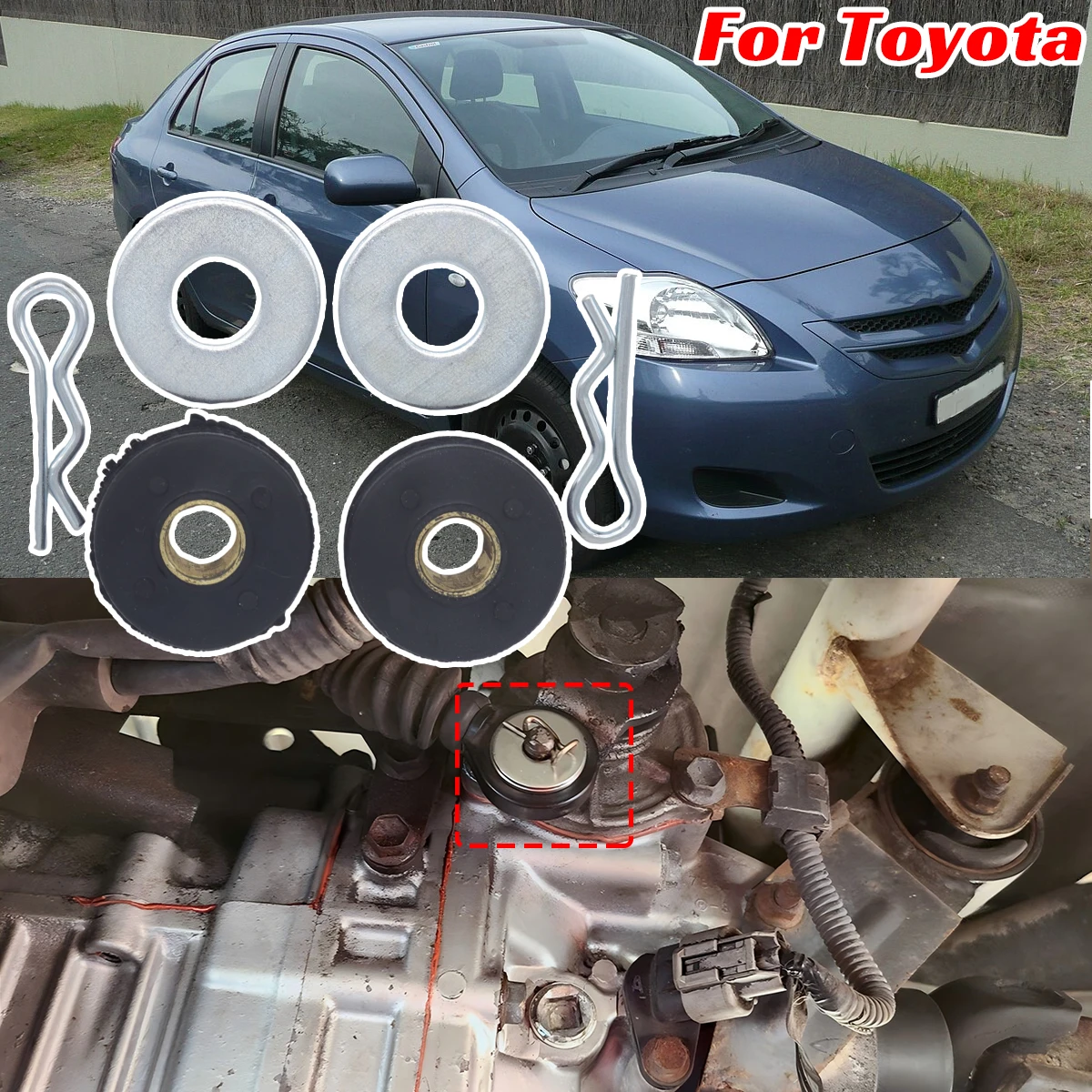 

Updated Manual Gearbox Shift Cable Linkage Control Bushing for Toyota Yaris XP10/XP20 XP90 Trans Shifter Lever Selector Connect