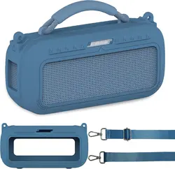 Silicone Cover Case and Shoulder Strap for Bose SoundLink Max Portable Speaker Accessories(case only)