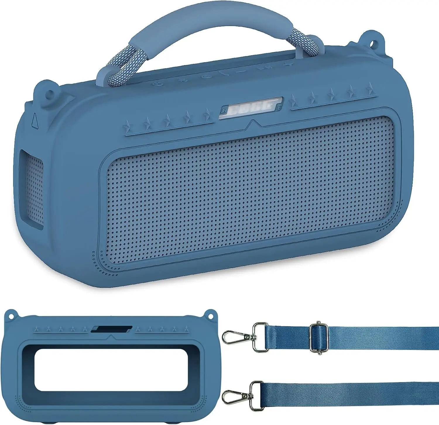 Silicone Cover Case and Shoulder Strap for Bose SoundLink Max Portable Speaker Accessories(case only)