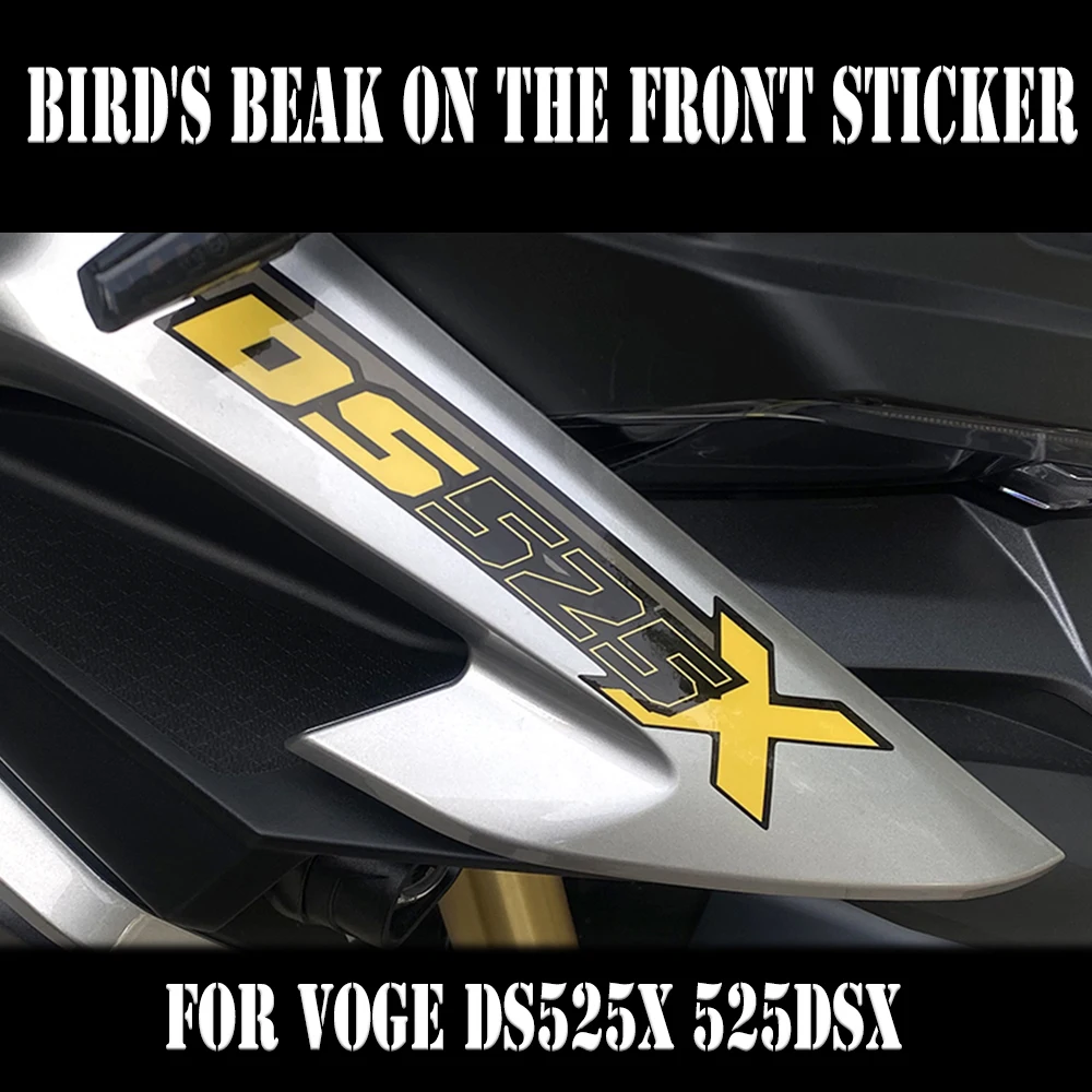 Motorcycle Front Creative Print Sticker Bird Beak Stretch Front Beak Decorative Sticker For VOGE DS525X DS 525X DSX525 525 DSX