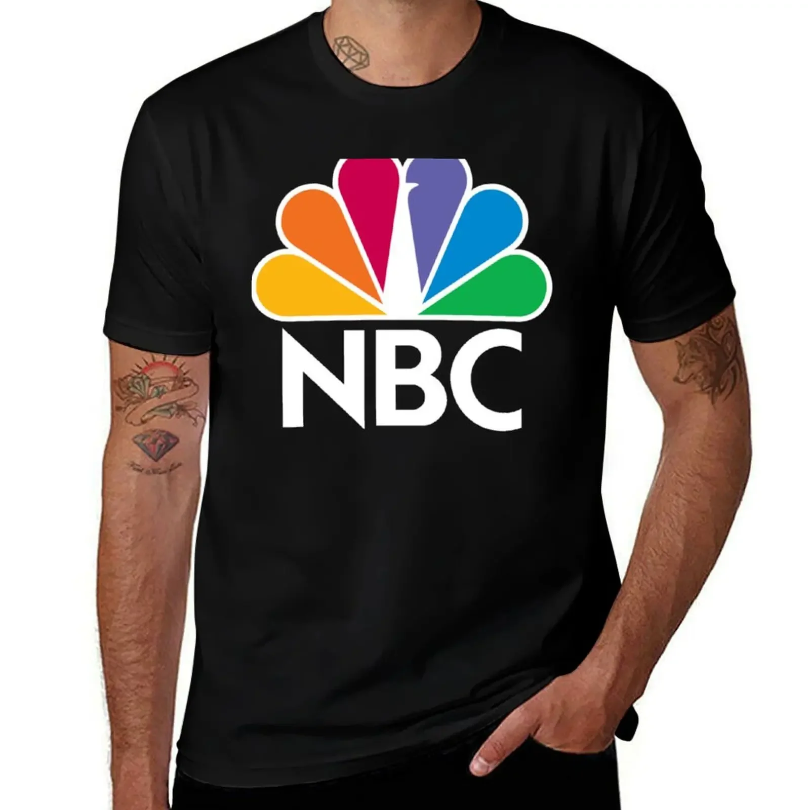 

Логотип NBC-белая футболка на заказ, рубашка на заказ для мальчика, рубашки с аниме для мужчин