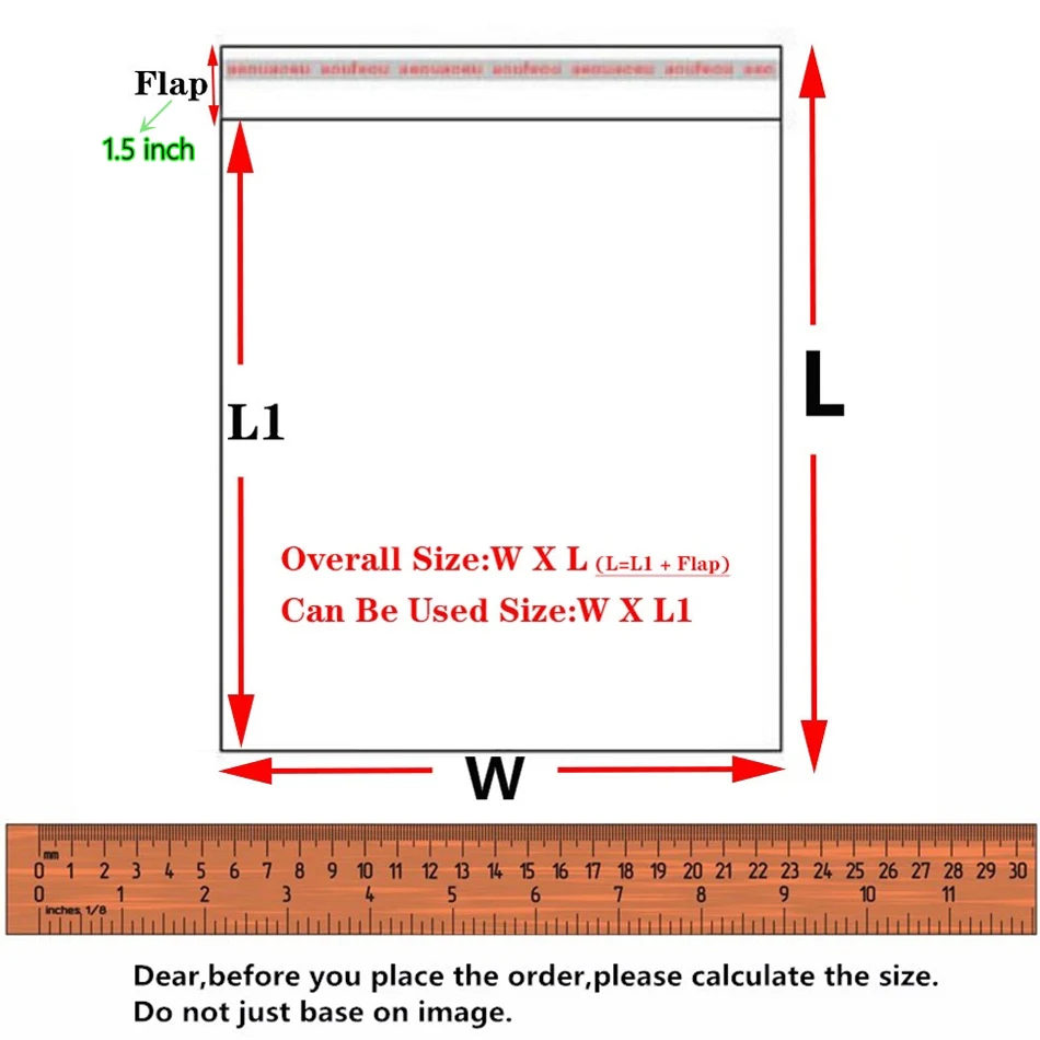 Clear OPP Cellophane Cello Bags Display Garment Self Seal Adhesive Peel Self Sealable Transparent