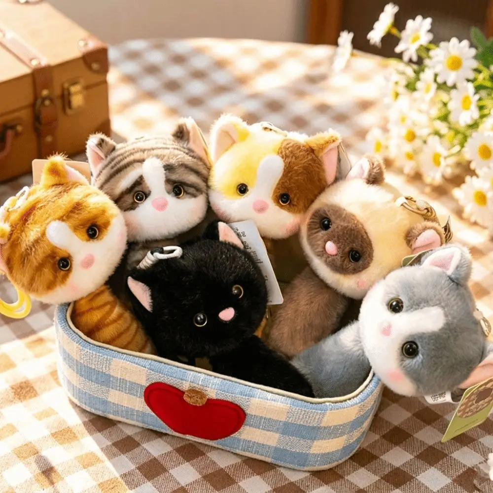 New Stretchable Tail Cat Keychain Soft Cute Bag Charm Pendant Style Handbag Charm Backpack Decoration