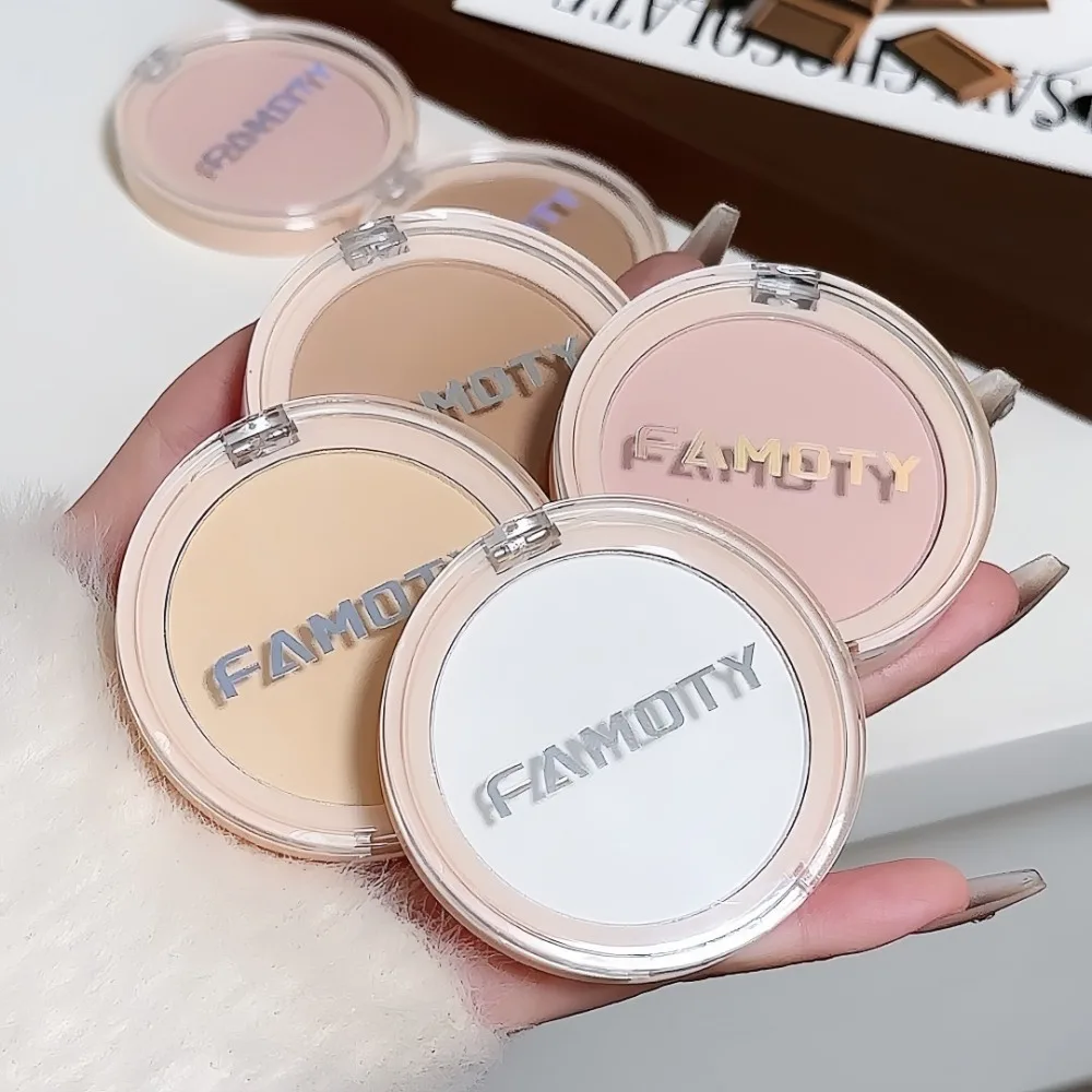 1Pc Oil Control Setting Powder Micro Fine Particles All in One Powder Compact Waterproof All Day Wear for Oily Combinations Skin