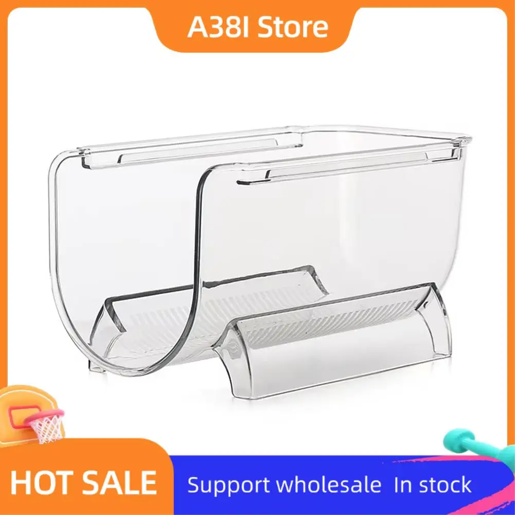 

A38I Refrigerator Organizer Wine Bottle Holder Stackable Beverage-Cola Organizer Stand Champagne Storage Box Wine Rack