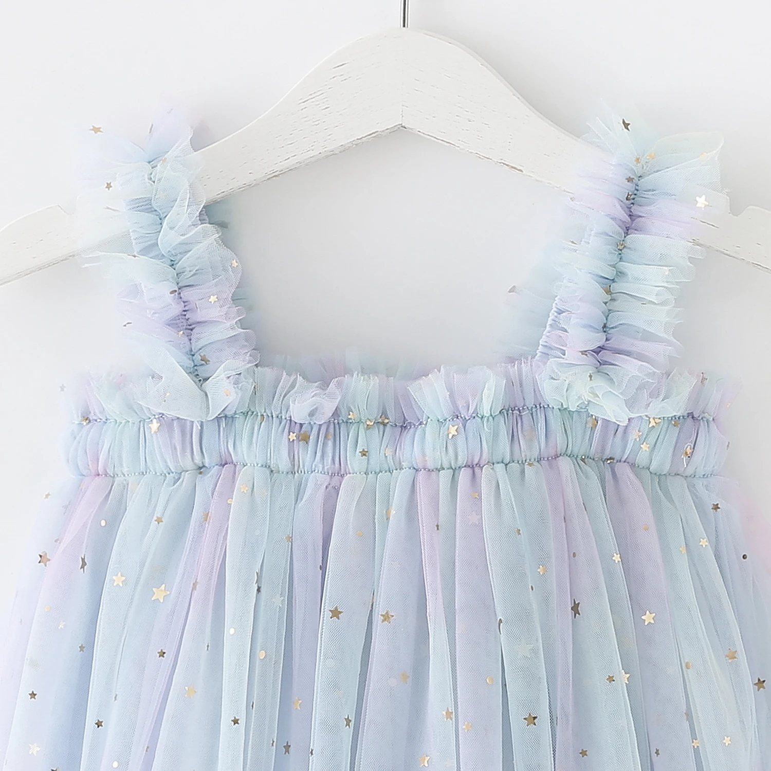 Toddler Baby Girl Dress Rainbow Sequins Tulle Tutu Vestidos 6Months-5 Years Kids Birthday Party Princess Set Infant Summer Sweet