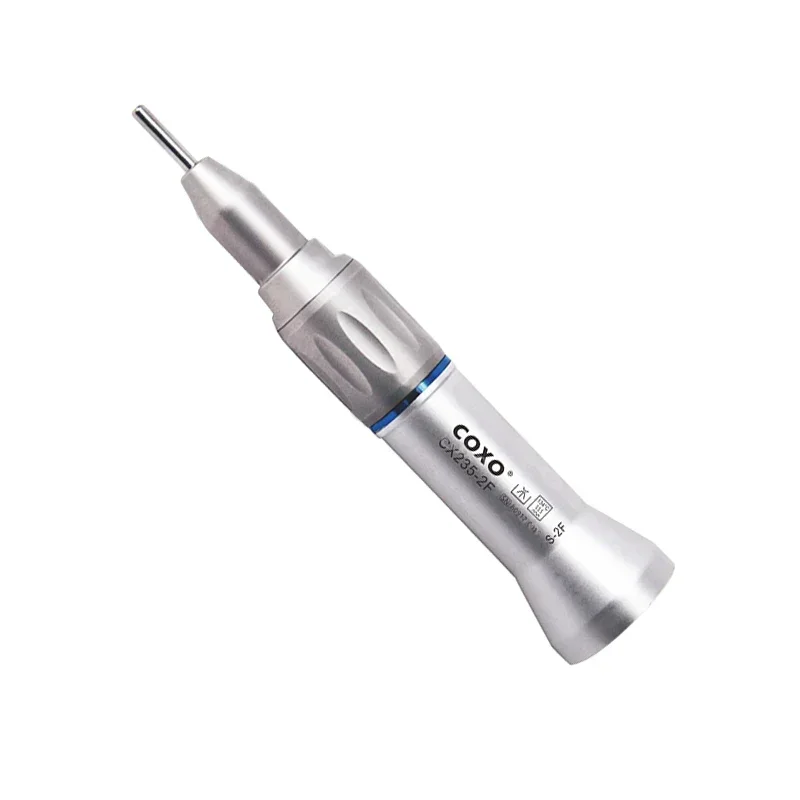 COXO CX235-2F External Straight Nozzle Air Turbine Handpiece - External 1:1 Direct Drive for Dental Tooth Cleaning and Whitening