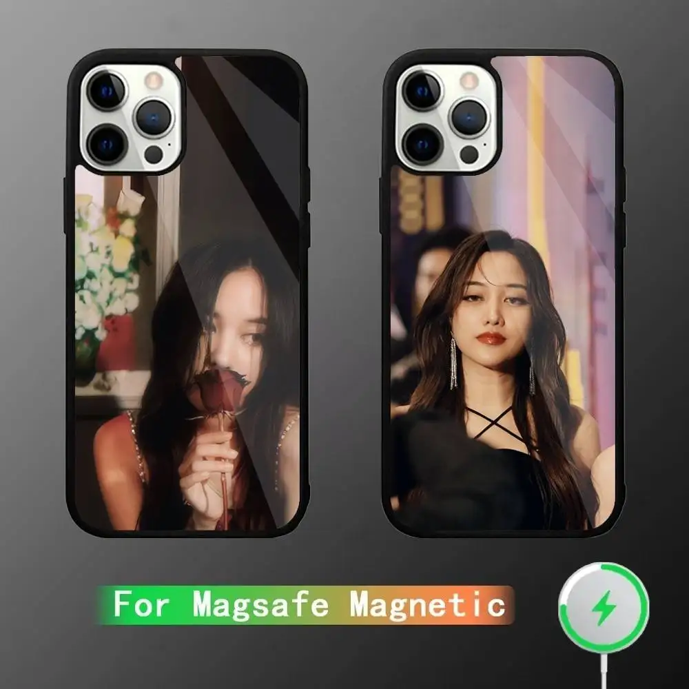 حافظة هاتف Freen S-Sarocha لهاتف iPhone 16,15,14,13,12,11,Pro,Max,Plus,Mini,SE شحن لاسلكي مغناطيسي جديد Magsafe #1