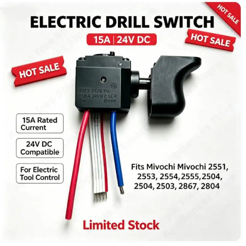 For SATA Shida electric drill driver switch 51011 51012 lithium impact wrench 51073 51074 new model