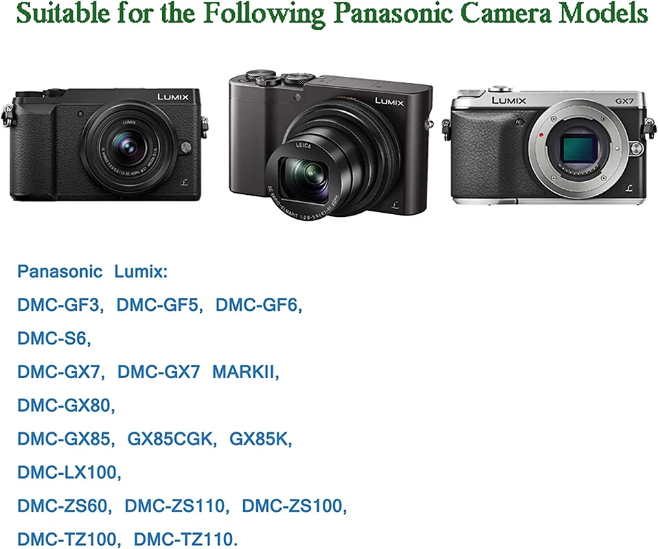 PD USB-C крышка + DMW-DCC11 DC сменный аккумулятор DMW-BLG10 для Panasonic Lumix DMC GX85 LX100 GX7 GF3 GF5 Mark II GX85K